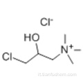 1-propanammino, 3-cloro-2-idrossi-N, N, N-trimetil-, cloruro (1: 1) CAS 3327-22-8